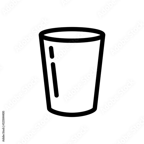 glass cup icon vector illustration logo template for many purpose. Isolated on white background.