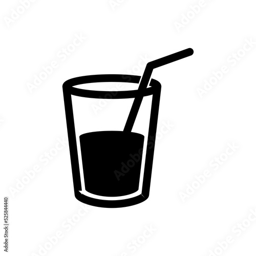 glass cup icon vector illustration logo template for many purpose. Isolated on white background.
