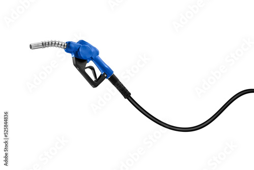 Leinwand Poster gasoline injector gasoline pump on white background
