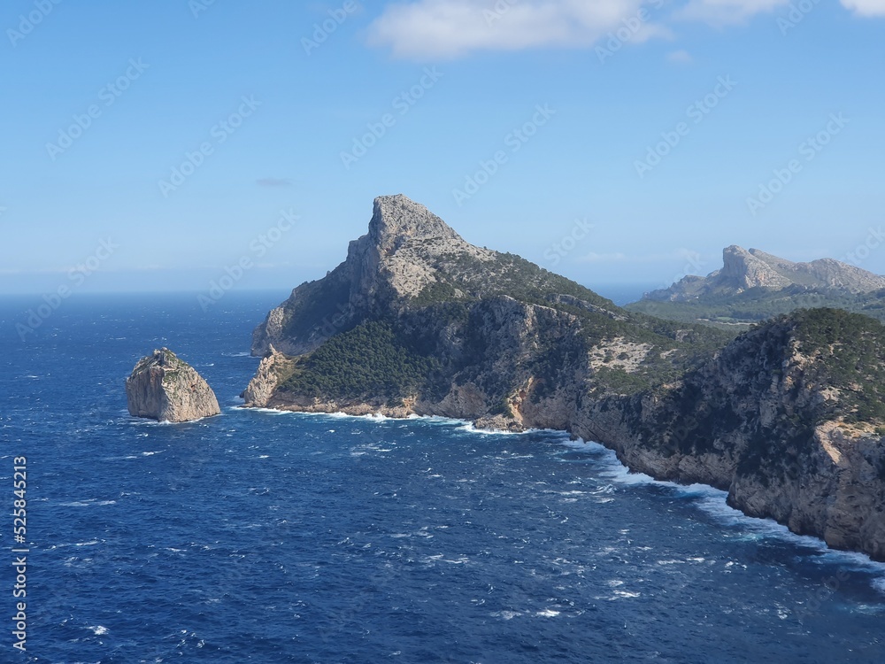 Overwhelming nature of mountains and sea at Cap Formentor, Mallorca, Balearic Islands, Spain Overwhelming nature of mountains and sea at Cap Formentor, Mallorca, Balearic Islands, Spain