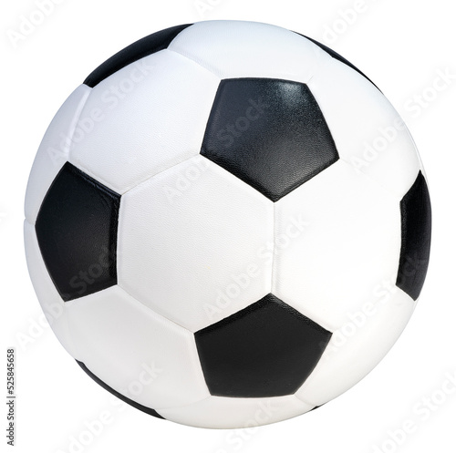 Soccer ball isolated on white background  Football ball sports equipment on white With clipping path.