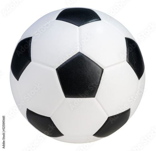 Soccer ball isolated on white background  Football ball sports equipment on white With clipping path.