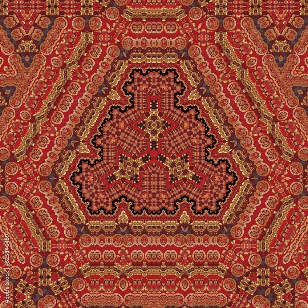 Illustration abstract kaleidoscope, art, wallpaper, design symmetrical, and background. Perfect for batik pattern, bohemian, wall art, frame, backdrop, carpet design, tapestry pattern, mat, facemask.