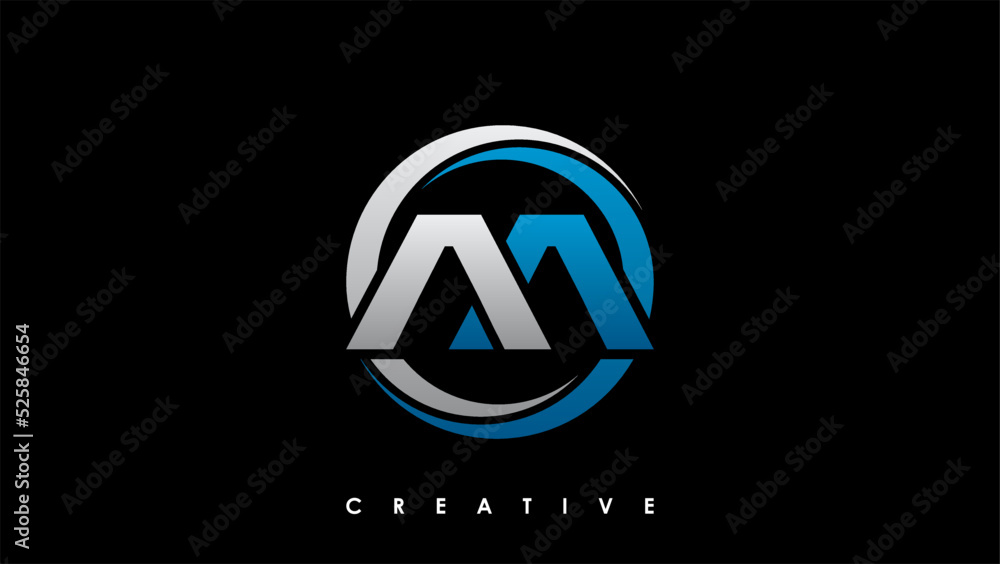 Fototapeta premium AA Letter Initial Logo Design Template Vector Illustration