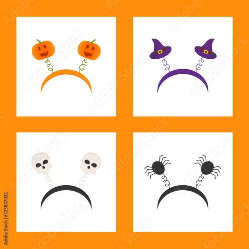 Collection of hair hoops for Halloween