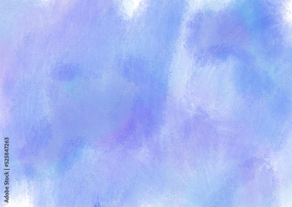 Soft clouds in the sky painted in watercolor.