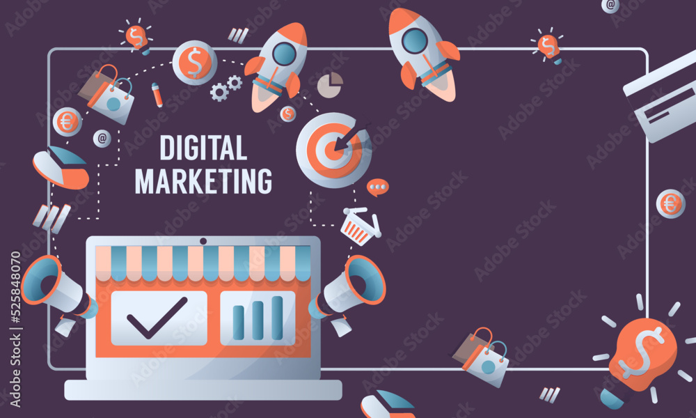 Digital marketing banner Digital marketing banner