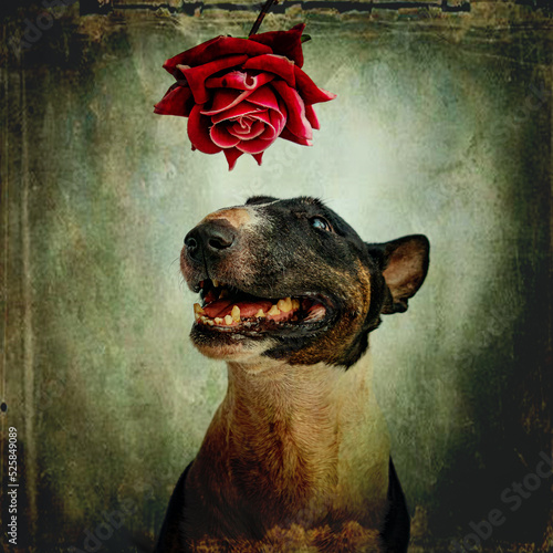 Fancy victorian style dog