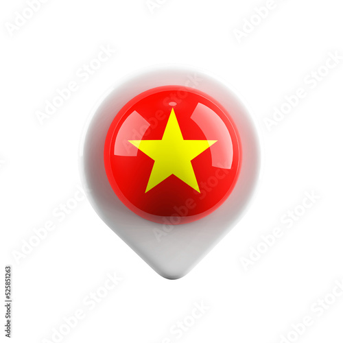 Free Download 3D Icon of Location of Vietnam - GFXLoad