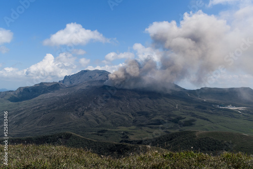 火山活動を眺める