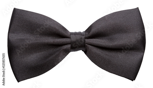 Black bow tie, PNG cut out on transparent background