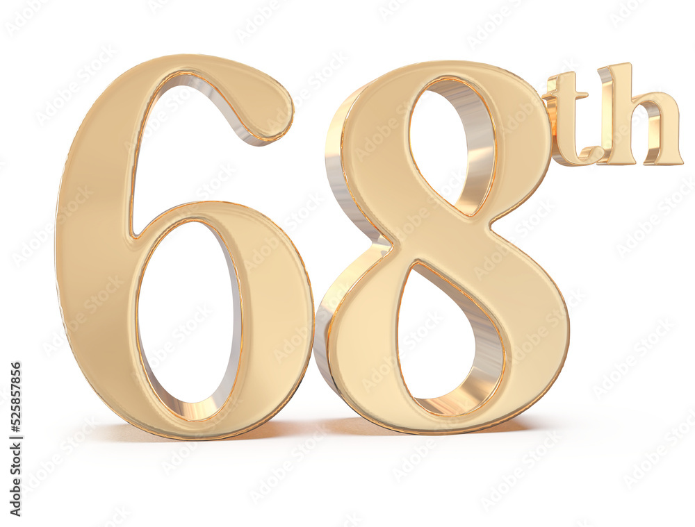 3d golden number 68th 3d golden number 68th