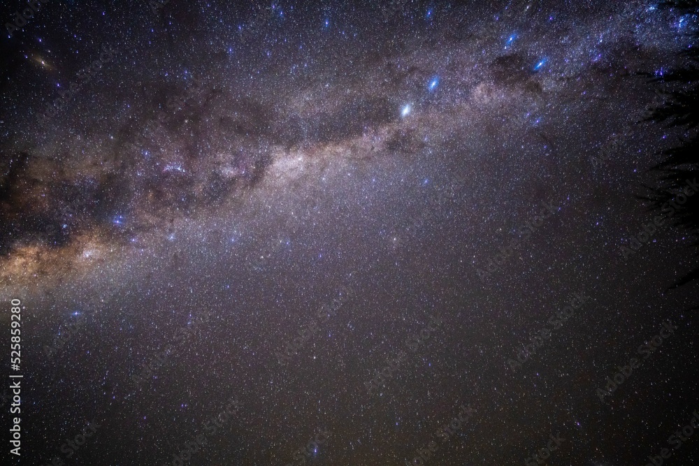 milky way stars above a beautiful house milky way stars above a beautiful house