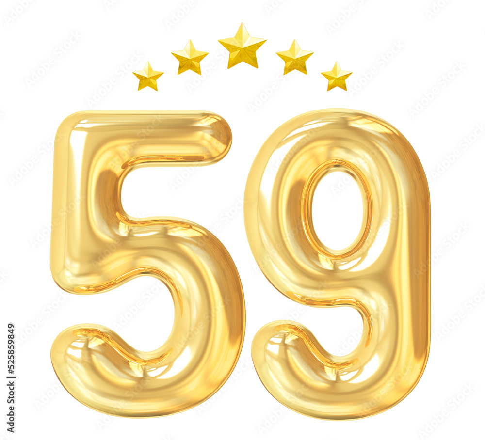 59 years anniversary golden number with generative AI 59 years anniversary golden number with generative AI