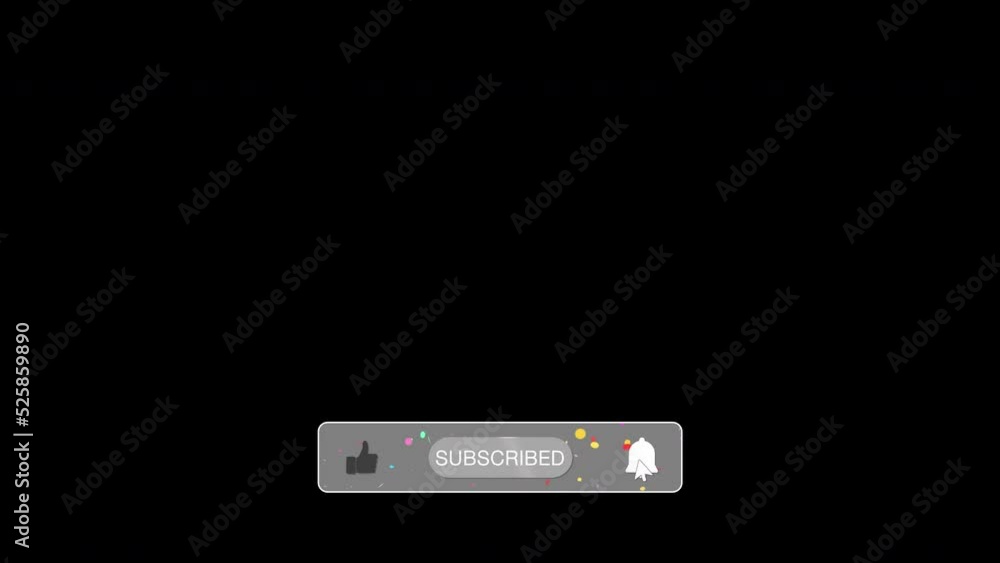 Subscribe Button Animation. Alpha Channel. Prores4444 Subscribe Button Animation. Alpha Channel. Prores4444