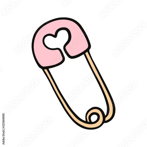 pink brooch