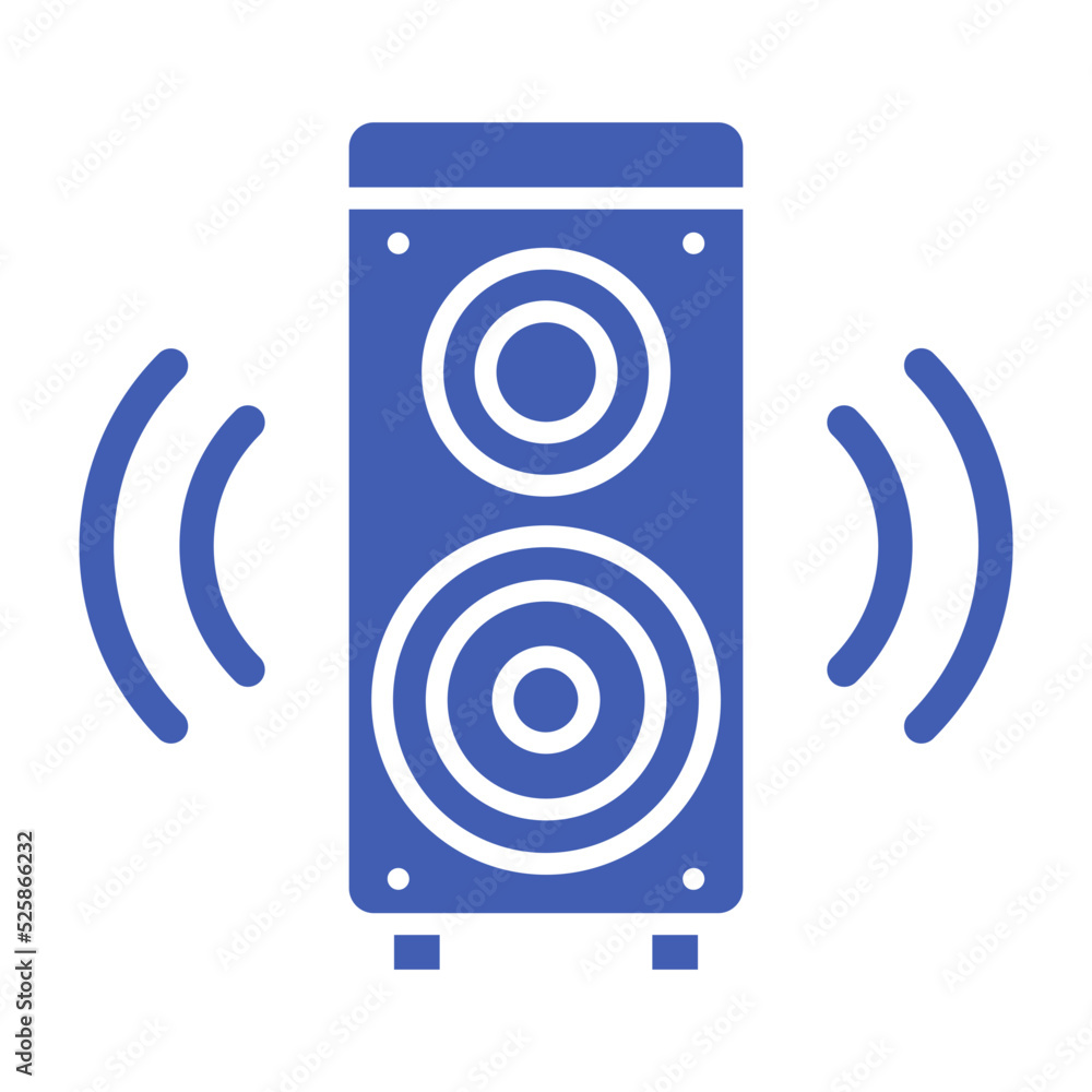 Speaker Multicolor Glyph Icon Speaker Multicolor Glyph Icon