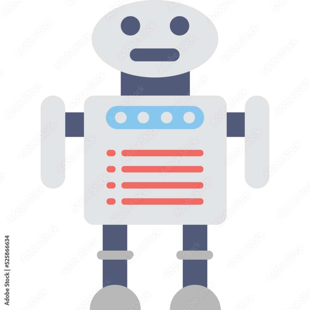 Robot Vector Icon Robot Vector Icon