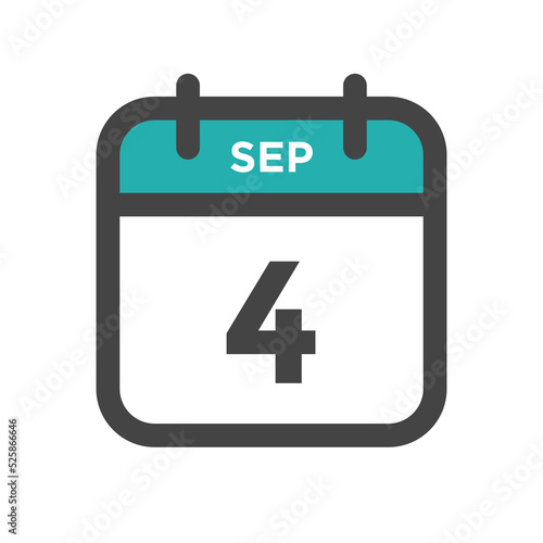 September 4 Calendar Day or Calender Date for Deadlines or Appointment