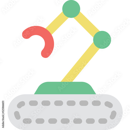 Industrial Arm Vector Icon