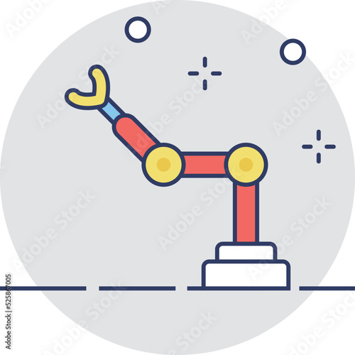 Industrial Arm Vector Icon