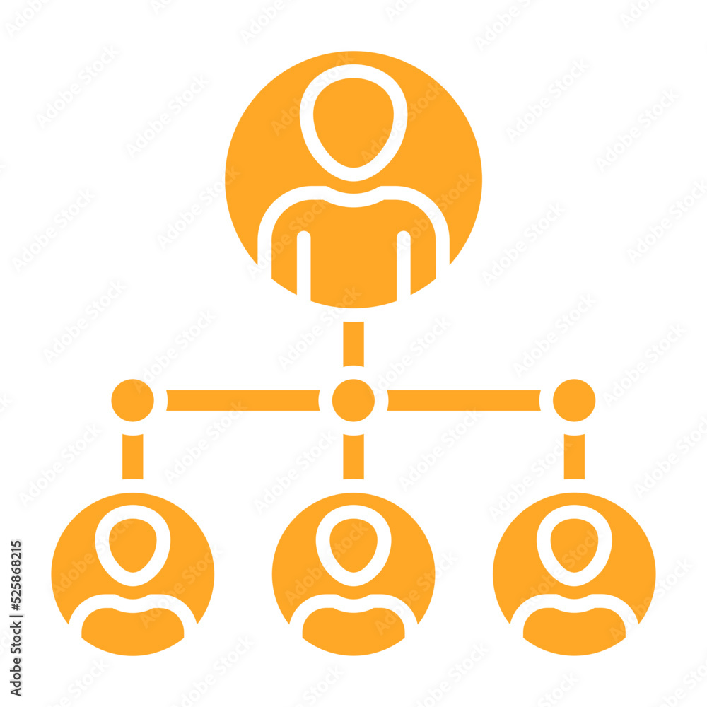 Team Leader Multicolor Glyph Icon Team Leader Multicolor Glyph Icon