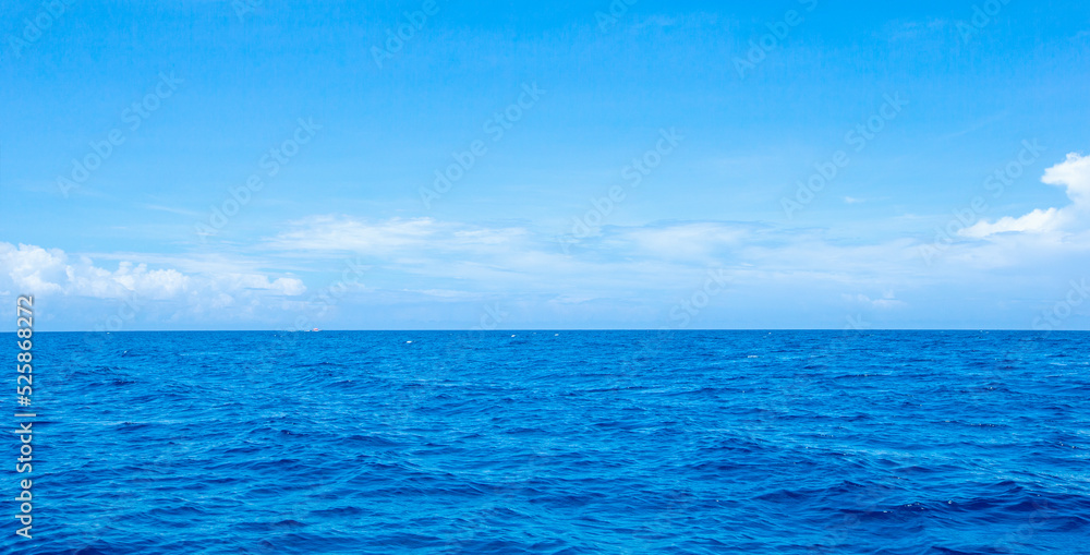 Beautiful sky and blue sea Beautiful sky and blue sea