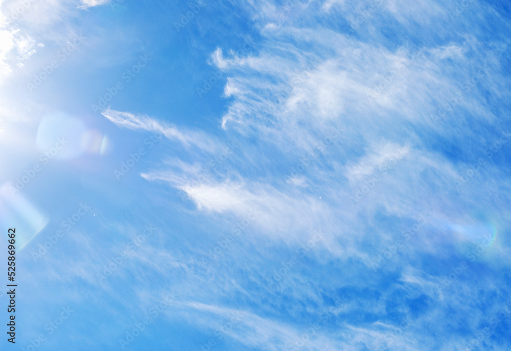 White clouds in blue sky White clouds in blue sky