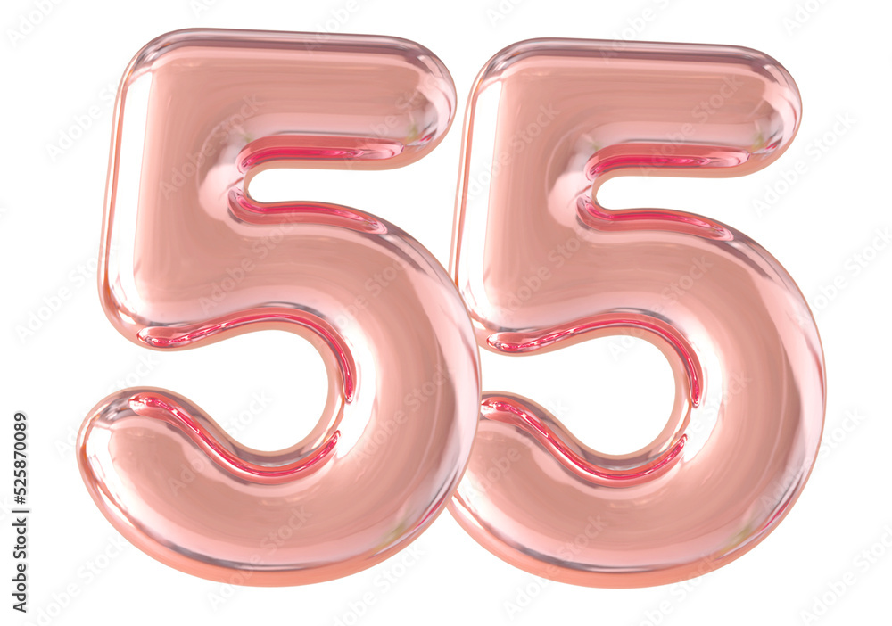 3d render number 55