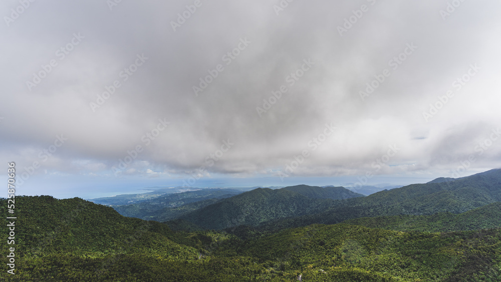Panoramic view of El Yunque National Forest, Puerto Rico Panoramic view of El Yunque National Forest, Puerto Rico