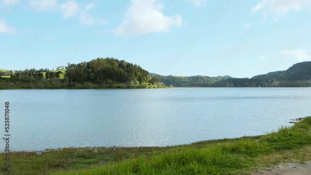 Panoramic view of the Furnas Lake Panoramic view of the Furnas Lake