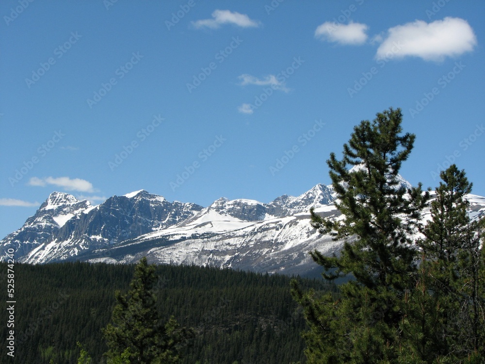 Rocky Mountains view in Jasper National Park