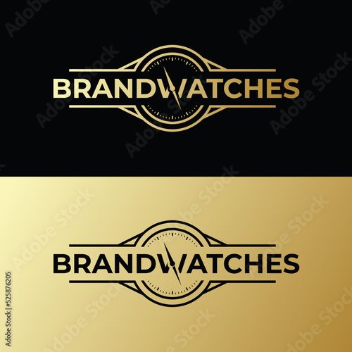 Simple Watches Logo, is suitable for any watches business.