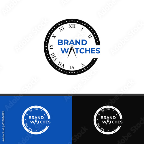 Simple Watches Logo, is suitable for any watches business.
