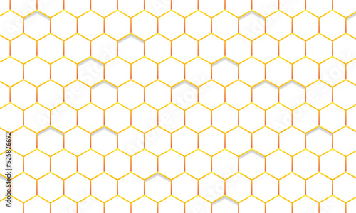 Gold hexagon background