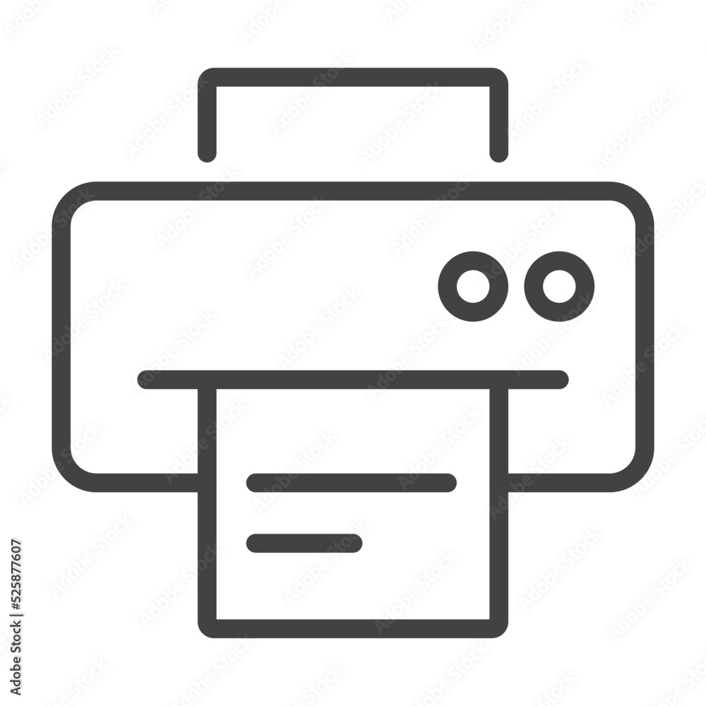 Fax Thin Line Icon. Outline Icon. Editable Stroke. Fax Thin Line Icon. Outline Icon. Editable Stroke.