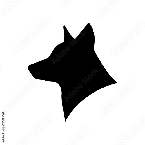 Dog head icon vector illustration