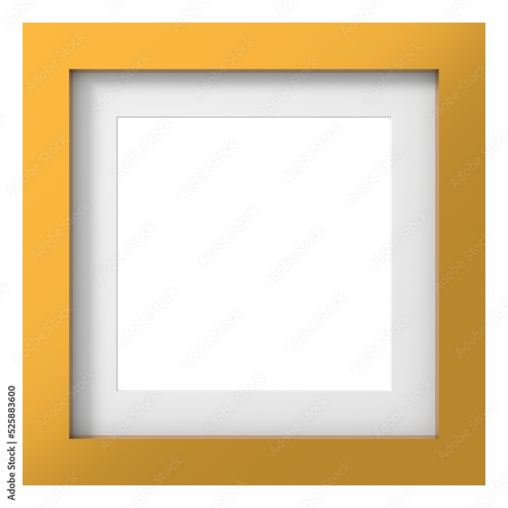 Golden frame. 3D square shape frame. 3D decoration. Golden frame. 3D square shape frame. 3D decoration.