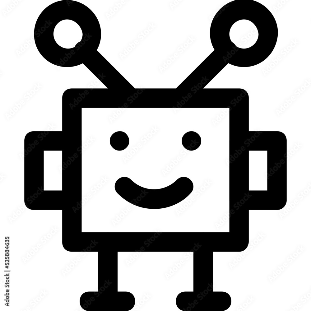 Robot Vector Icon Robot Vector Icon