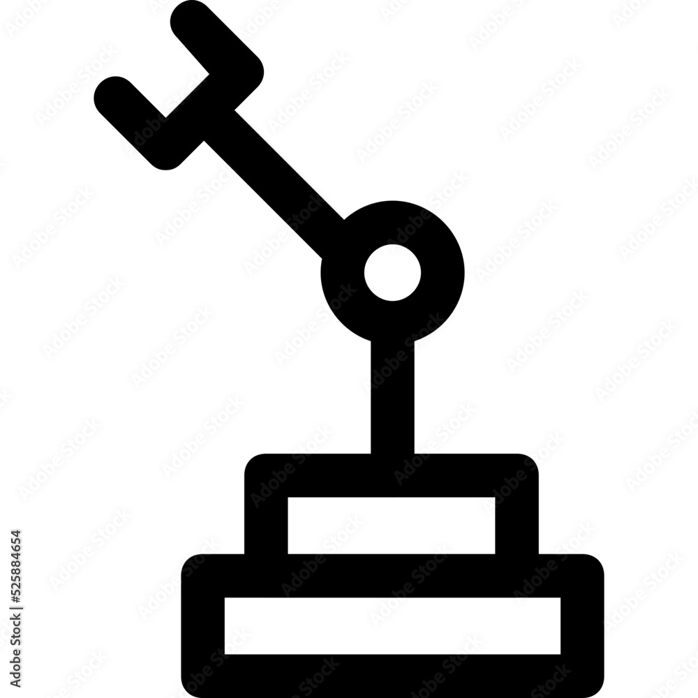 Industrial Arm Vector Icon Industrial Arm Vector Icon