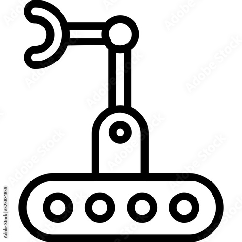 Industrial Arm Vector Icon