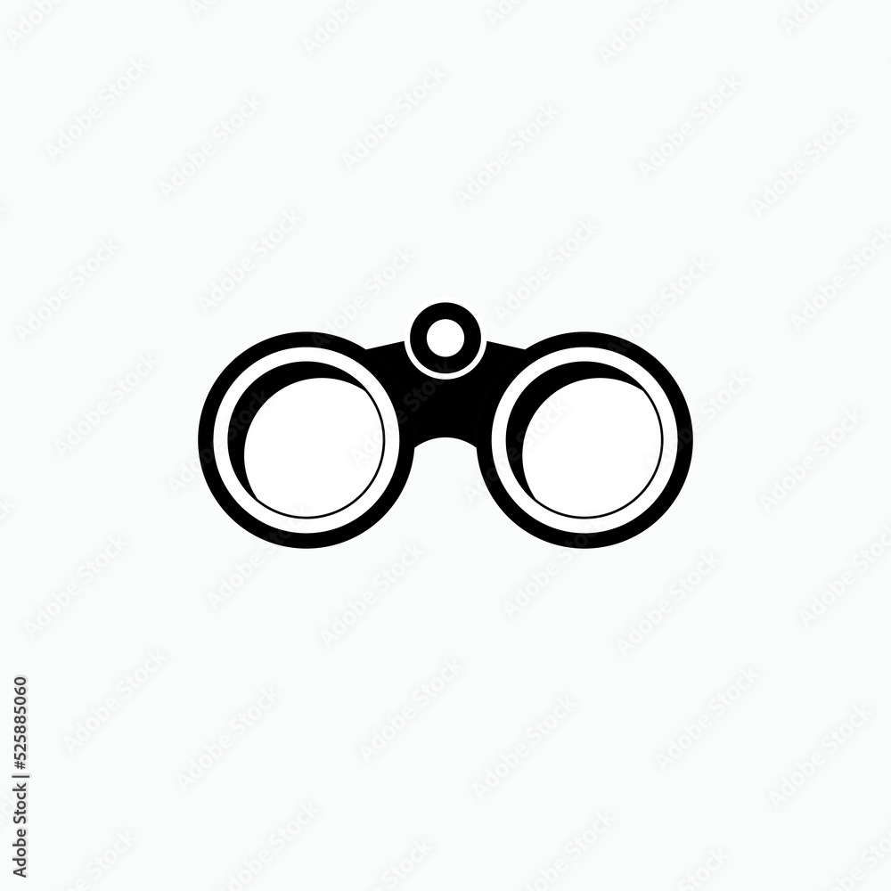 Binoculars Icon. Surveillance, Vision Equipment Symbol - Vector. Binoculars Icon. Surveillance, Vision Equipment Symbol - Vector.