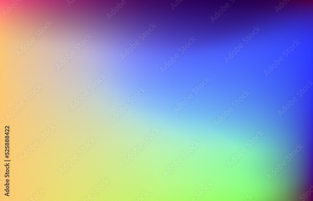 Blurred bright gradient background. Creative modern concept, vector. Holographic spectrum for cover, banner, unusual background.