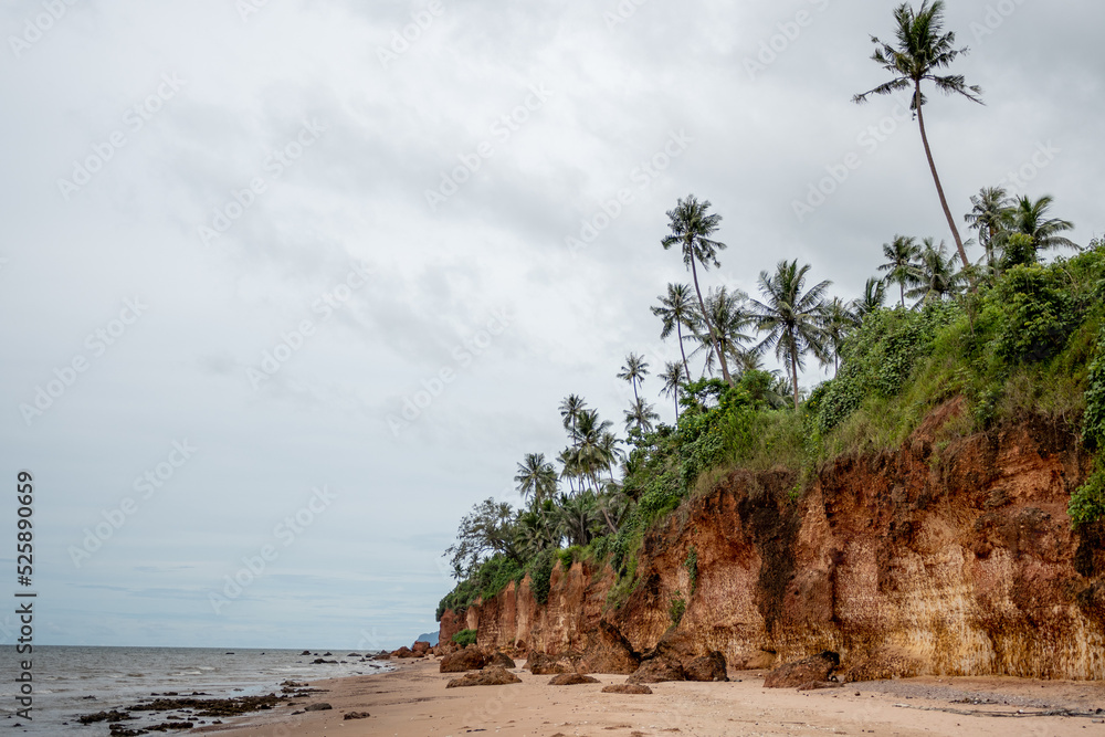 Beaches and dirt cliffs