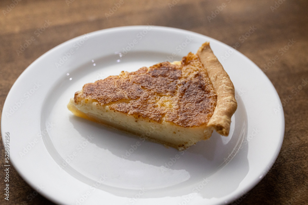 Slice of custard pie Slice of custard pie