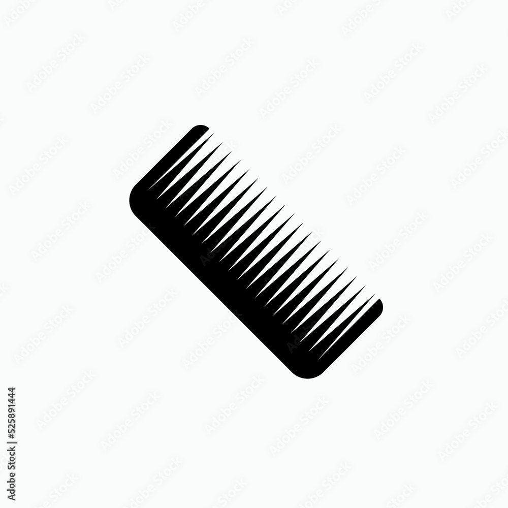 Comb Icon Symbol Vector Illustration. Comb Icon Symbol Vector Illustration.