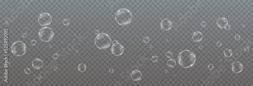 Bubble PNG. Set of realistic soap bubbles. Bubbles are located on a transparent background. Powder Vector flying soap bubbles. Water glass bubble realistic png 