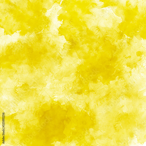 Yellow watercolor paint abstract art