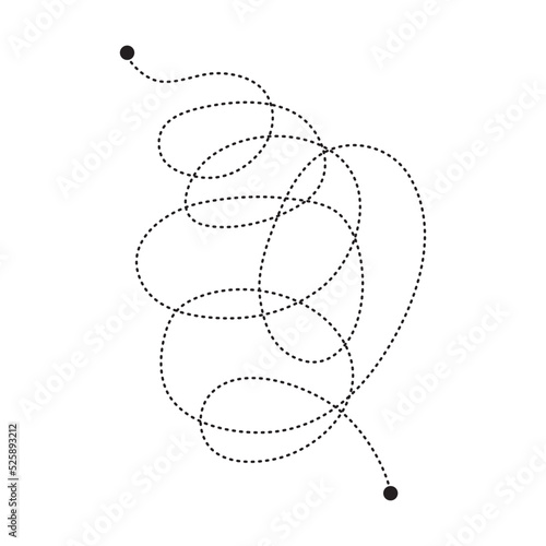Prewriting tracing lines and curve shapes element for preschool, kindergarten and Montessori kids activities in vector illustration