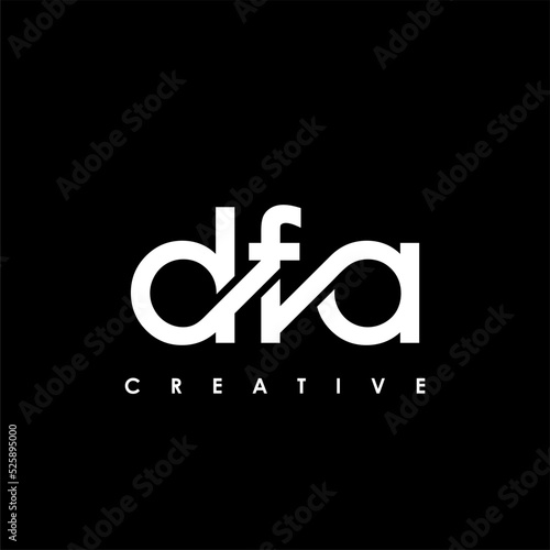 DFA Letter Initial Logo Design Template Vector Illustration photo